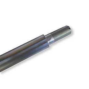 1" Solid 54" Steel Axle, Stepped, Threaded Ends
