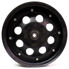 10" Steel Wheel, Black Oxide With 5/8" ID Precision Bearings 10" Steel Wheel, Black Oxide With 5/8" ID Precision Bearings