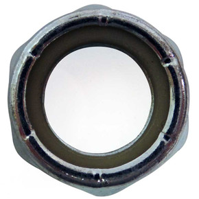 Locknut/Axle Nut, 3/4-16 Thin, Nylon Insert, Zinc Plated