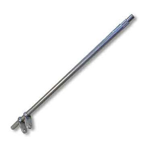 Splined Steering Shaft, 5/8" OD with Snap Ring & Welded Pitman Arms, 34" Length