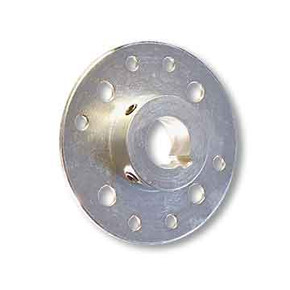 Mini-Hub, Steel, Zinc Plated, 1-1/4" Bore, Set Screws Only
