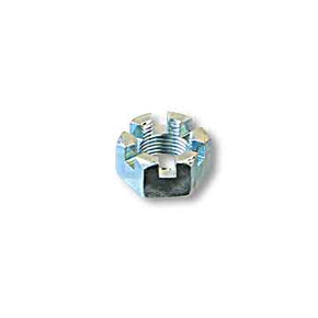 Slotted Hex Nut, 5/8-18 Thin, Zinc Plated Slotted Hex Nut, 5/8-18 Thin, Zinc Plated