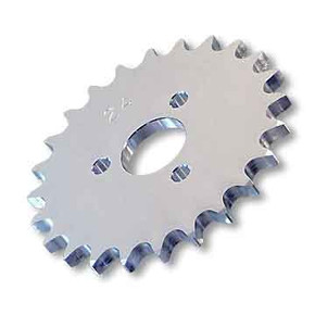 26 Tooth Engine Sprocket, Aluminum, 40 Chain 1" Bore, 1.680" Bolt Circle