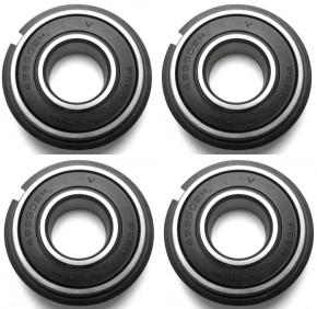 (4) 5/8" x 1-3/8" Snap Ring Wheel Bearings