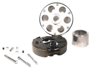 6" Plated Drum Brake Assembly, Riveted to 1-1/4" Uni-Hub w/ Spacer and Hardware 6" Plated Drum Brake Assembly, Riveted to 1-1/4" Uni-Hub w/ Spacer and Hardware
