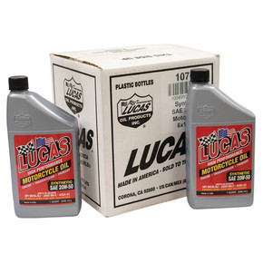 OEM Motorcycle Oil / Synthetic 20W-50, 6 Btls/1 Qt OEM Motorcycle Oil / Synthetic 20W-50, 6 Btls/1 Qt