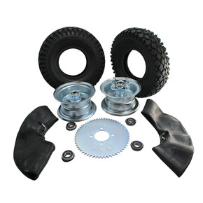 5" Steel Wheel Package - Studded Tires - 60 Tooth Sprocket