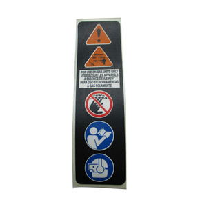 Homelite Label Boom Warning Icons 940657028 Homelite Label Boom Warning Icons 940657028