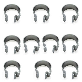(10) 1" Throttle & Brake Cable Clamps - Vintage Mini Bike Go Kart Drift Trike (10) 1" Throttle & Brake Cable Clamps - Vintage Mini Bike Go Kart Drift Trike