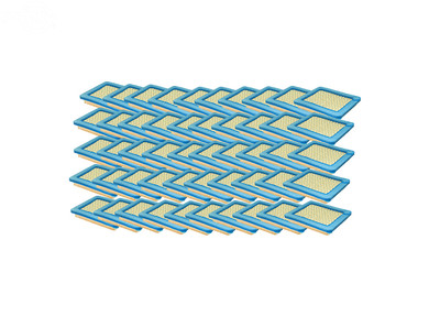 Paper Panel Air Filter Fits Briggs Replaces Briggs &Amp; Stratton: 399959, 491588, 491588s, 5043, 5043b, 5043d, 5043h, 50