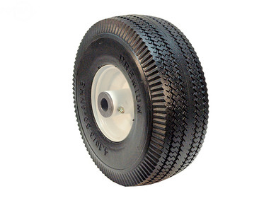 4.10x3.50-4 (410x350x) Flat Free Wheel Assembly Fits Toro: 105-3471 Fits Models Toro: Time Cutter Z