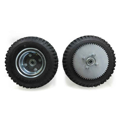 6" Steel Wheel Package - Studded Tires - 60 Tooth Sprocket