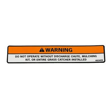 Scag OEM 483405 DECAL, WARNING
