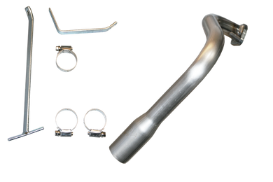 RLV EXF5012 Ghost™/Clone Complete Exhaust Kit (Pipe, Mount (Mnt5003), Silencer (Exf4104) & Clamp(Fas6584)) For Karting