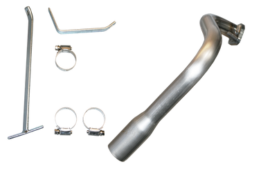 RLV EXF5012 Ghost™/Clone Complete Exhaust Kit (Pipe, Mount (Mnt5003), Silencer (Exf4104) & Clamp(Fas6584)) For Karting