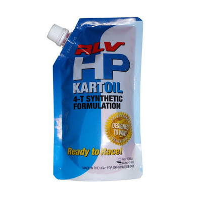 RLV OIL0060 16Oz Pouch Of Hp Kart Oil, 4-T Synthetic Formulation For Briggs 4-Cycle, 4 Pack
