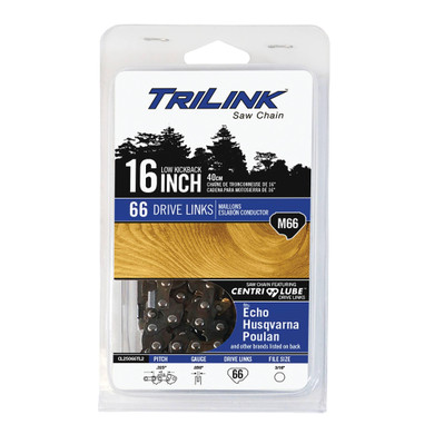 Chain Pre-Cut Loop 66 DL .325", .050", Semi-Chisel Reduced Kickback