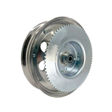 10" Chrome Steel Wheel Package w/ 35 Chain 72 Tooth Sprocket & Drum