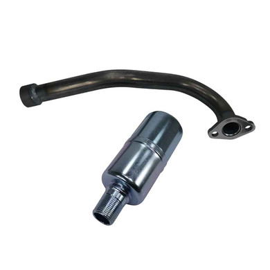 Mini Bike Pipe w/ Muffler - Under seat style