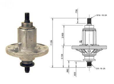 Rotary Corp Brand Spindle Assembly