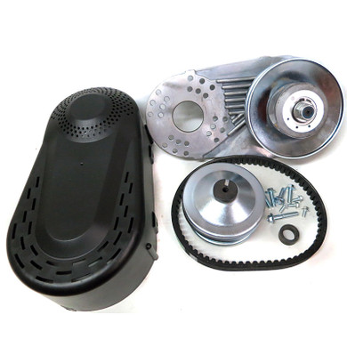 Torque Converter - 1" Bore #35 /#40/#41/#420 Chain - Blue Cover