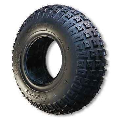 18 X 9.50 X 8 Knobby Tire, Tubeless, 2 Ply, 8.5" Wide, 17.3" OD