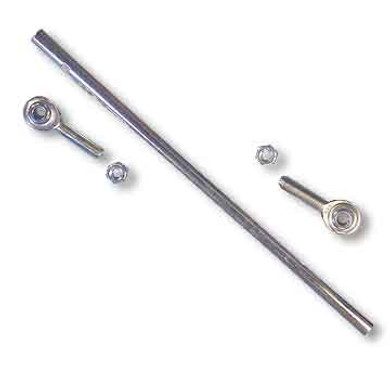 9-1/2" Length, 5/16-24 THD, Tubular Tie Rod Kit,  DLX Rod Ends