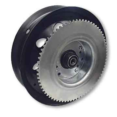 10" Steel Wheel, Black Oxide 35 Sprocket Drum, 72 Tooth