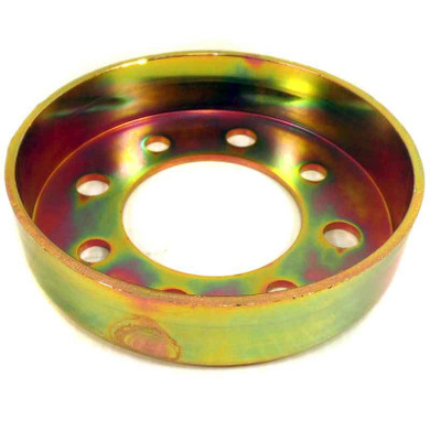 4" Brake Drum, No Flange, 2.875" Bolt Circle, Zinc Plated