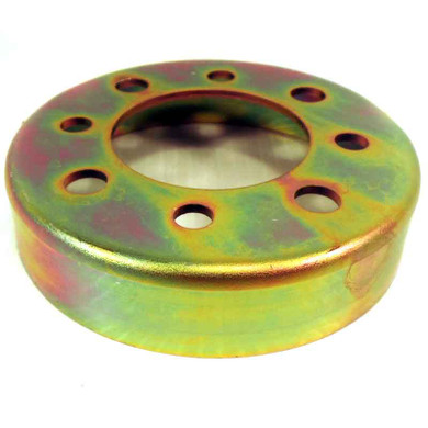 4" Brake Drum, No Flange, 2.875" Bolt Circle, Zinc Plated