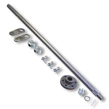 Steering Shaft, 5/8" OD & Hub Kit, Unwelded Pitman Arms, 28" Length