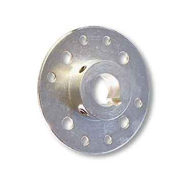 Mini-Hub, Steel, Zinc Plated, 1-1/4" Bore, Set Screws Only