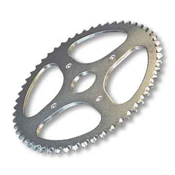 72 Tooth Steel Sprocket - 35 Chain, 2" Bore, 4 Holes, 4" Bolt Circle