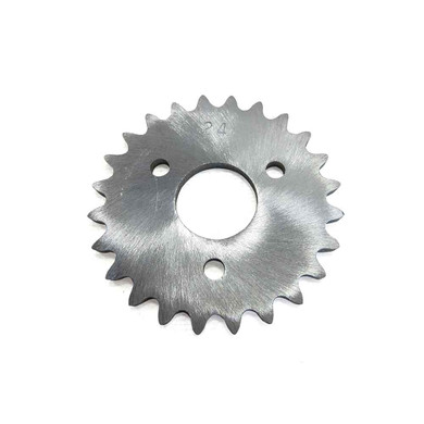 24 Tooth Sprocket, Aluminum, #35 Chain, P5256 - 1" Bore, 1.687" Bolt Circle