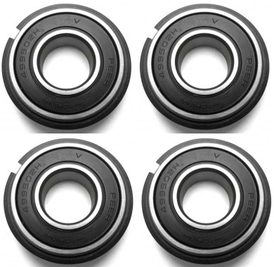 (4) 5/8" x 1-3/8" Snap Ring Wheel Bearings