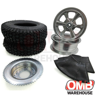 8" Spinner Wheel Package - Studded Tire - 60 Tooth Sprocket