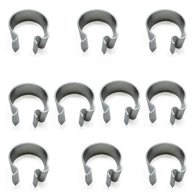(10) 1" Throttle & Brake Cable Clamps - Vintage Mini Bike Go Kart Drift Trike