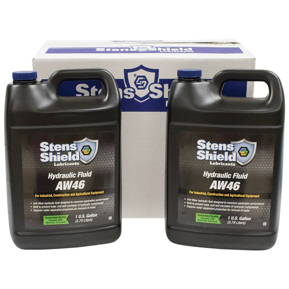 Hydraulic Fluid AW46, Four 1 gallon bottles