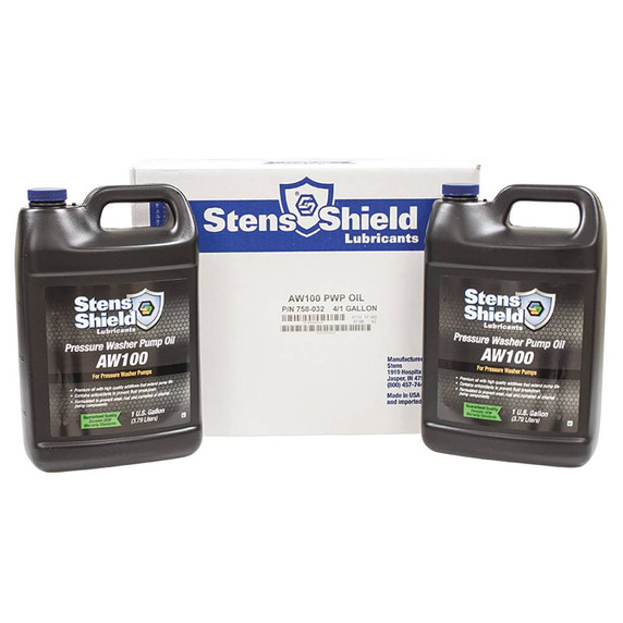 Pressure Washer Pump Oil AW100, Four 1 Gallon Bottles
