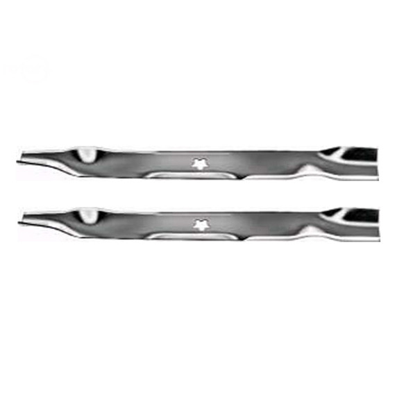 Set Of (2) Blades Ayp 19-5/8"X5 Point Star Mulcher Replaces: AYP/ROPER/SEARS 134148  AYP/ROPER/SEARS 139774