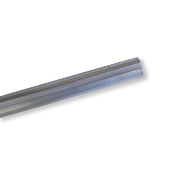 1" Solid Axle 16" Long 1/4" Keyway Zinc Plated