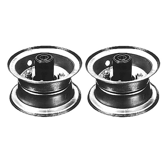 Set of (2) FRONT RIMS & HUBS ASSEMBLIES 5"