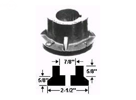 Adaptor Blade 7/8" (Hub Only)