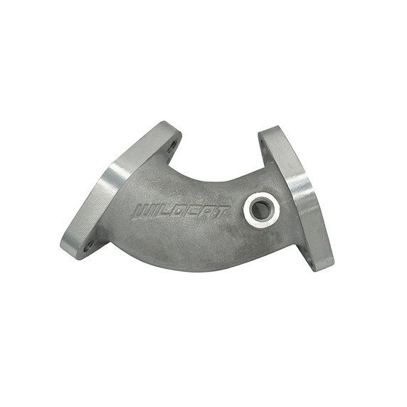 Curved Intake manifold for 22mm 26mm Flange Mount Carbs
