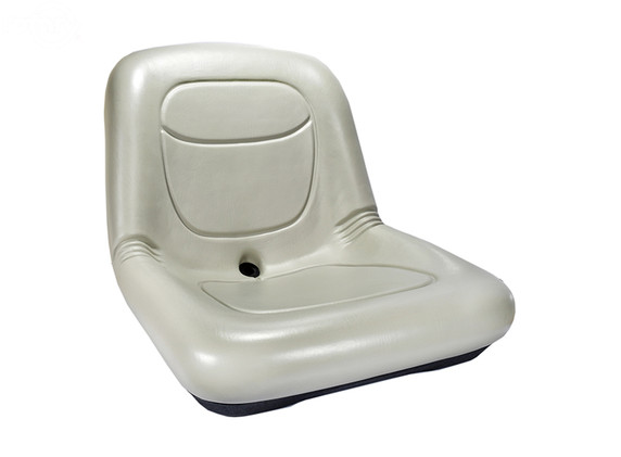 High Back Seat 15" Gray Pvc Vinyl