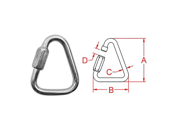 Quick Link Triangle 2.83" From Kong