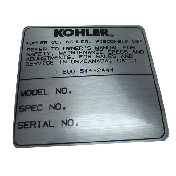 Kohler Decal 41 037 10-S