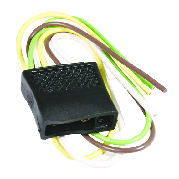 Trailer Connector / 3 Male, 1 Female, Flat 4 Pole