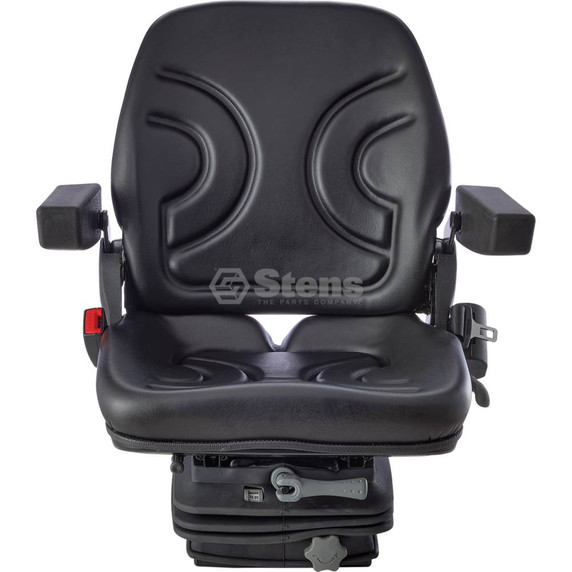 Seat Mechanical suspension, black vinyl, adjustable