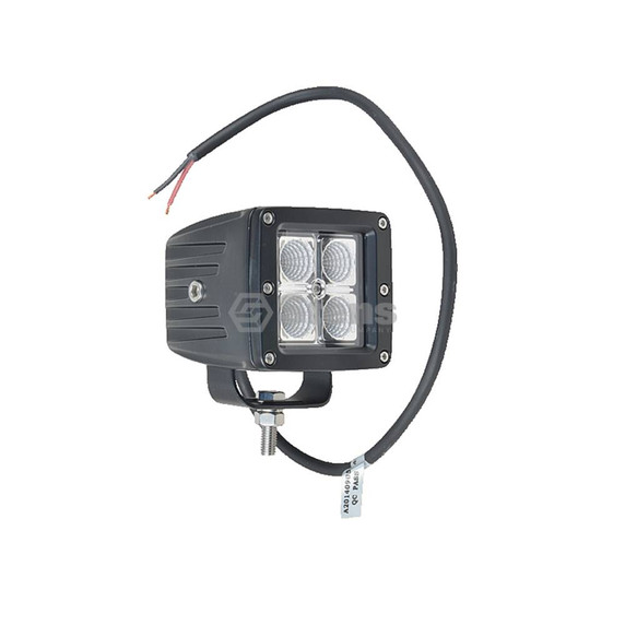 Work Light 12-24 Volt, 3" square, 4 LED, flood